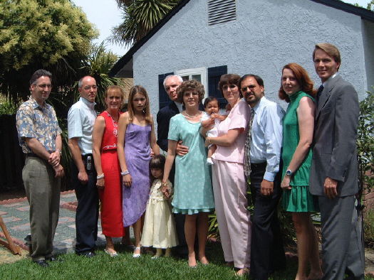 Family photo taken at Rico's Christening   June 17, 2001