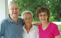 Joy and cousin Francis & wife Sil