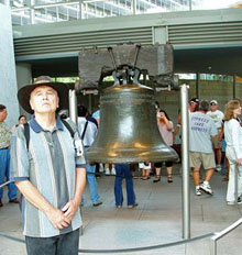 Ray at the Liberty Bell